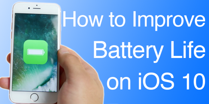 Cómo aumentar fácilmente la vida de la batería en el iOS 10