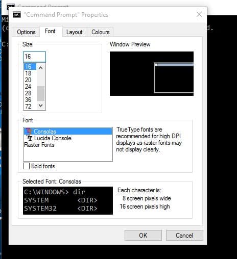 Cómo cambiar el color del indicador de comandos en Windows 10