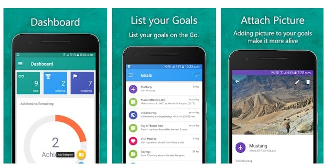 Las 15 mejores aplicaciones de definición de objetivos para Android