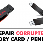Cómo reparar una tarjeta de memoria o un bolígrafo USB dañados