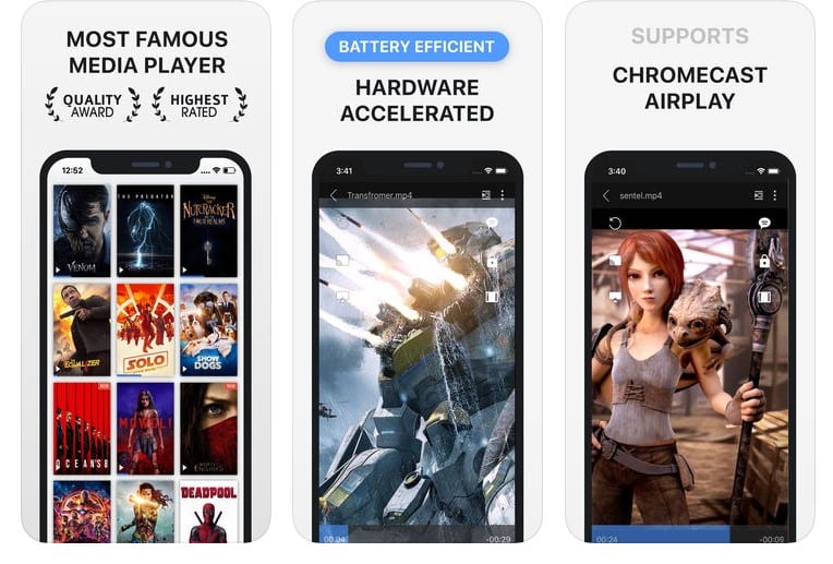 Las 10 mejores aplicaciones del reproductor de vídeo para iPhone en 2020