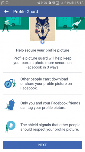 Protector de fotos del perfil de Facebook: Así es como puedes usarlo