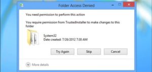 Cómo restaurar la propiedad del TrustedInstaller a los archivos del sistema
