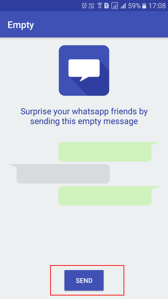 Este es el truco para enviar un mensaje en blanco en WhatsApp