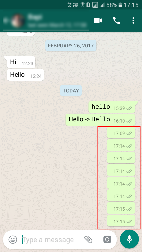 Este es el truco para enviar un mensaje en blanco en WhatsApp