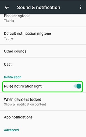 Cómo personalizar el comportamiento de los LED de notificación en Android