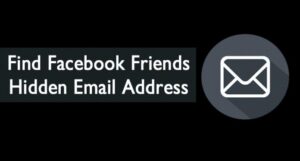 Cómo encontrar amigos en Facebook Dirección de correo electrónico oculta