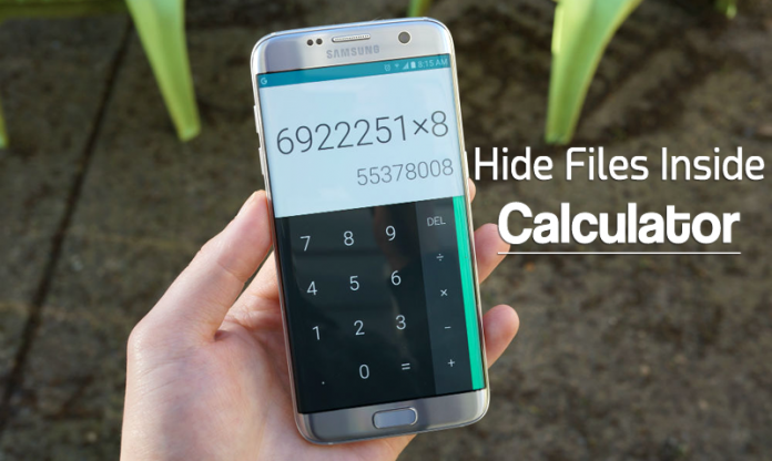 Cómo ocultar archivos y carpetas dentro de la calculadora en Android
