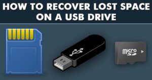 Cómo recuperar el espacio perdido/no asignado en una unidad USB