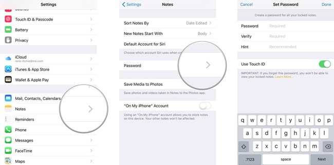 Cómo bloquear las notas con contraseña o Touch ID en el iPhone y el iPad