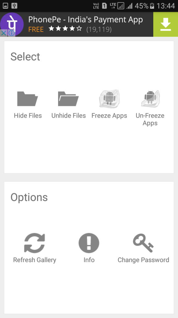 Cómo ocultar archivos y carpetas dentro de la calculadora en Android