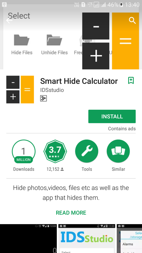 Cómo ocultar archivos y carpetas dentro de la calculadora en Android