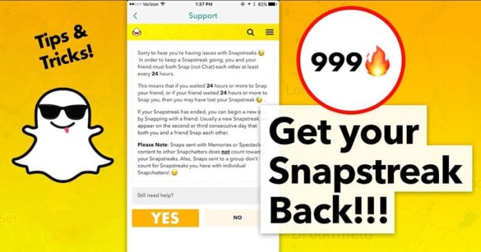 Cómo recuperar el rastro de Snapchat después de perderlo