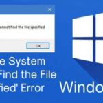 Cómo solucionar el error "El sistema no puede encontrar el archivo especificado".
