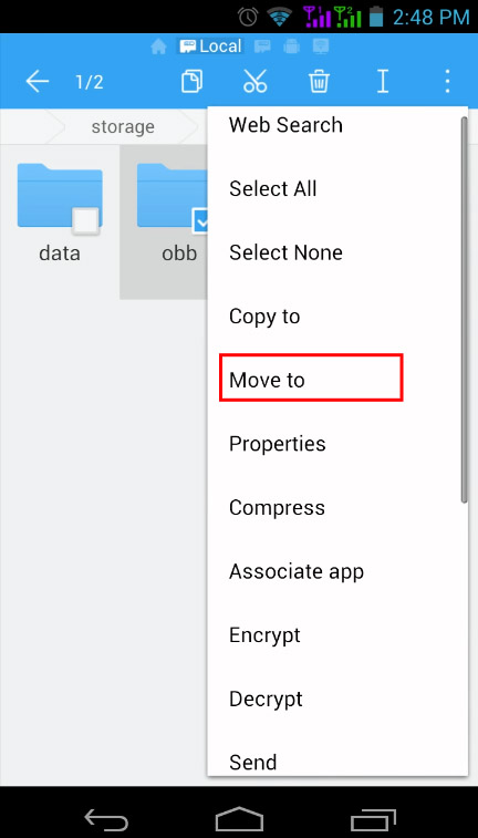 Cómo instalar aplicaciones y mover archivos OBB a una tarjeta SD externa