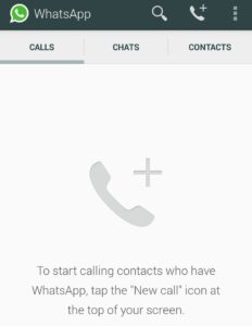 Habilitar la función de llamada en Whatsapp