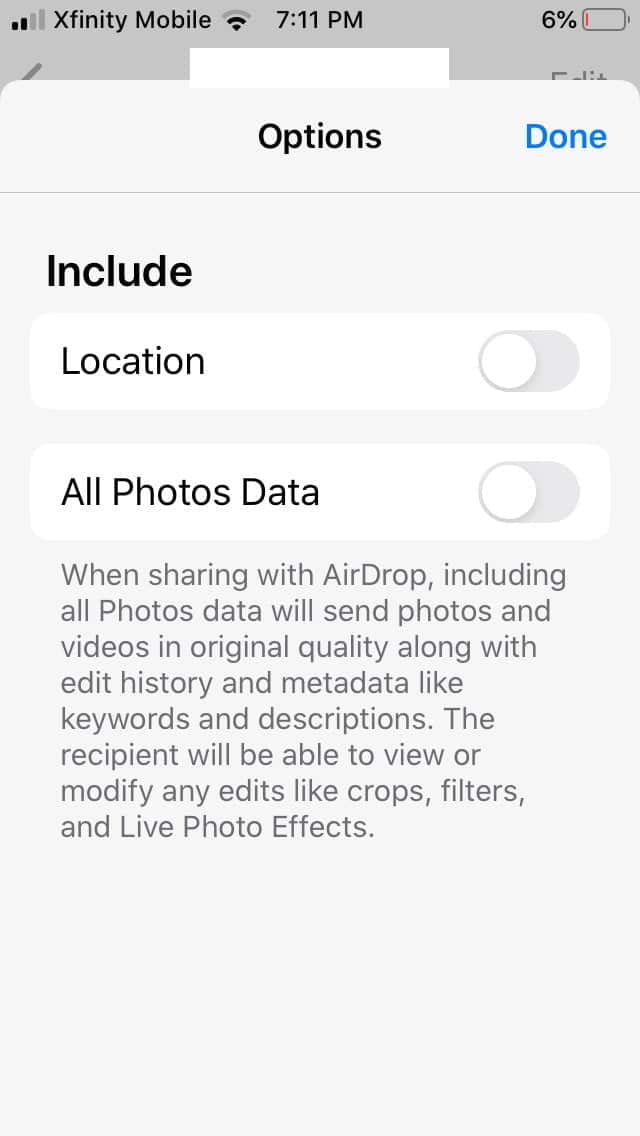 Cómo eliminar los datos de localización de fotos y vídeos en el iPhone