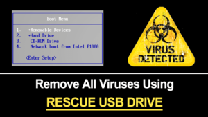 Cómo eliminar todos los virus de la PC utilizando Rescue USB Drive