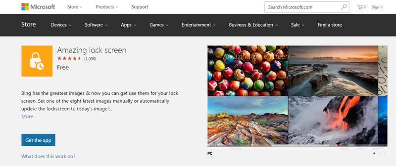 Cómo configurar las imágenes de Bing como fondo de pantalla de bloqueo de Windows 10