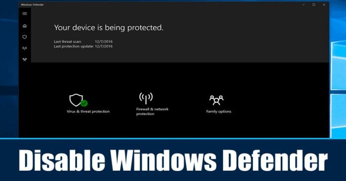 Cómo desactivar Windows Defender 2020 (dos métodos)