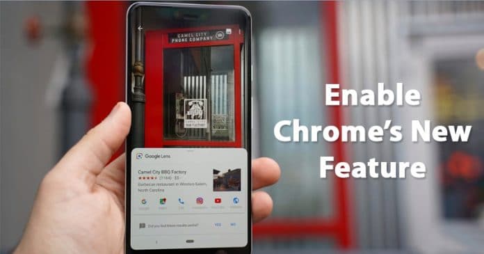 Habilitar la búsqueda de imágenes en reversa de la lente de Google en Chrome para Android