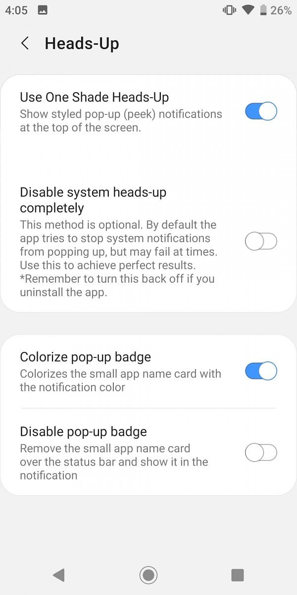 Cómo obtener la sombra de la notificación de la UI de Samsung en cualquier Android