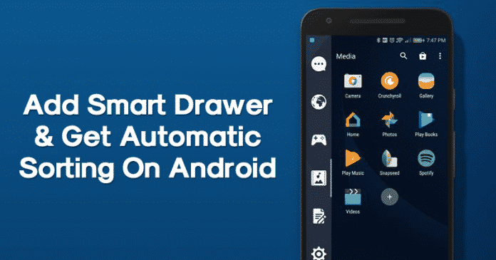 Cómo añadir un cajón inteligente y obtener la función de clasificación automática en Android