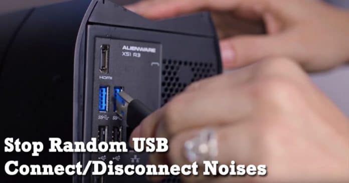 Cómo detener los ruidos aleatorios de conexión/desconexión de USB en Windows