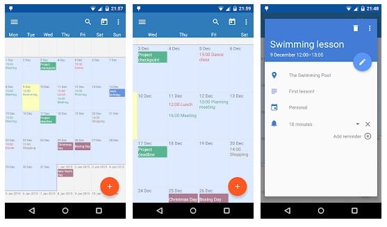 Las 20 mejores aplicaciones de calendario para Android 2020