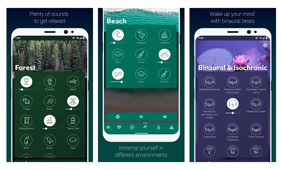 5 mejores aplicaciones de sonidos relajantes para Android