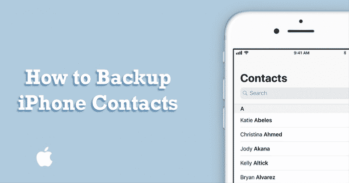 Cómo hacer una copia de seguridad de los contactos de iPhone 2019