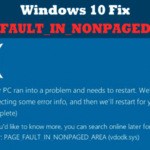 Cómo arreglar el error de la pantalla azul de PAGE_FAULT_IN_NONPAGED_AREA