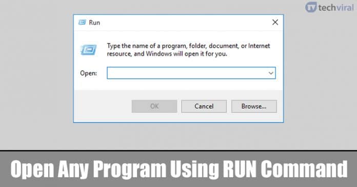 Cómo abrir cualquier programa utilizando el cuadro de diálogo RUN