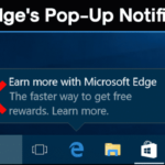 Cómo detener las notificaciones emergentes de Microsoft Edge