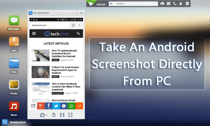 Cómo tomar capturas de pantalla del teléfono Android directamente desde el PC