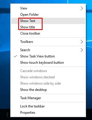 Cómo centrar los iconos de la barra de tareas en Windows 10