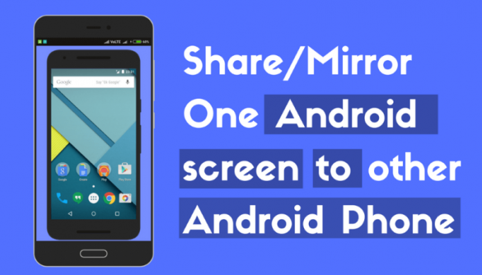 Cómo compartir la pantalla de Android con otra pantalla de Android
