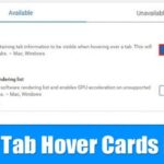 Cómo habilitar las tarjetas de tabulación en Microsoft Edge