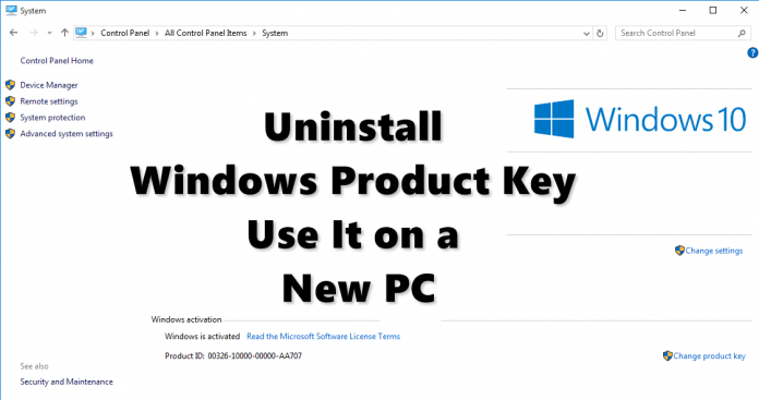 Cómo desinstalar la clave de producto de Windows y utilizarla en un nuevo PC