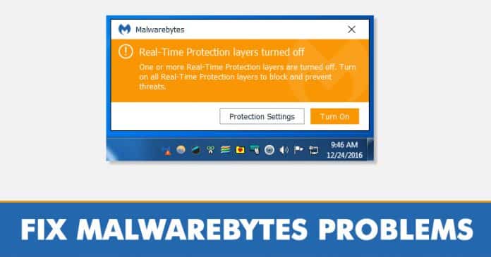 Cómo arreglar los malwarebytes La protección en tiempo real no empieza el problema