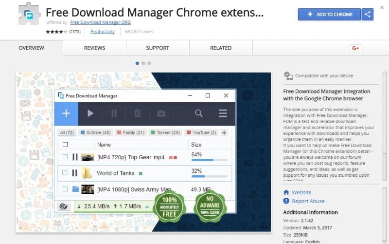 Las 10 mejores extensiones del administrador de descargas para Google Chrome