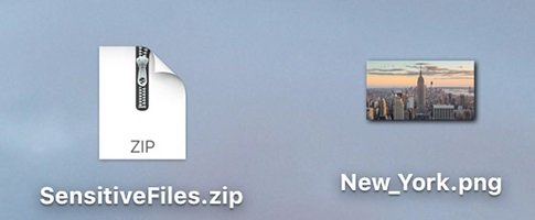 Cómo ocultar el archivo ZIP en un archivo de imagen en un MAC