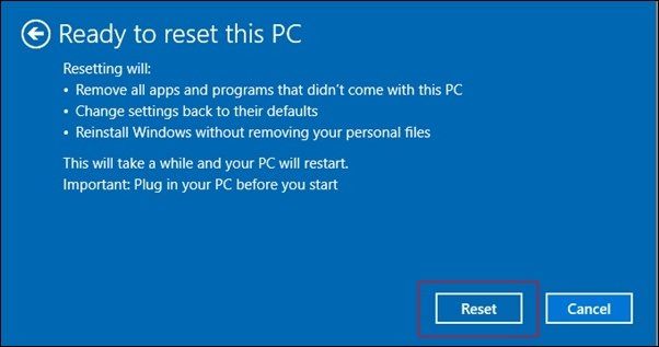 Cómo restablecer Windows 10 a la configuración predeterminada de fábrica
