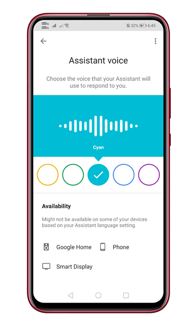Cómo cambiar la voz del asistente de Google en Android