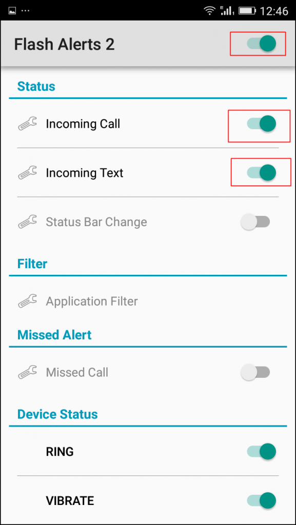 Cómo activar el flash de la cámara de Android como notificación de llamada entrante