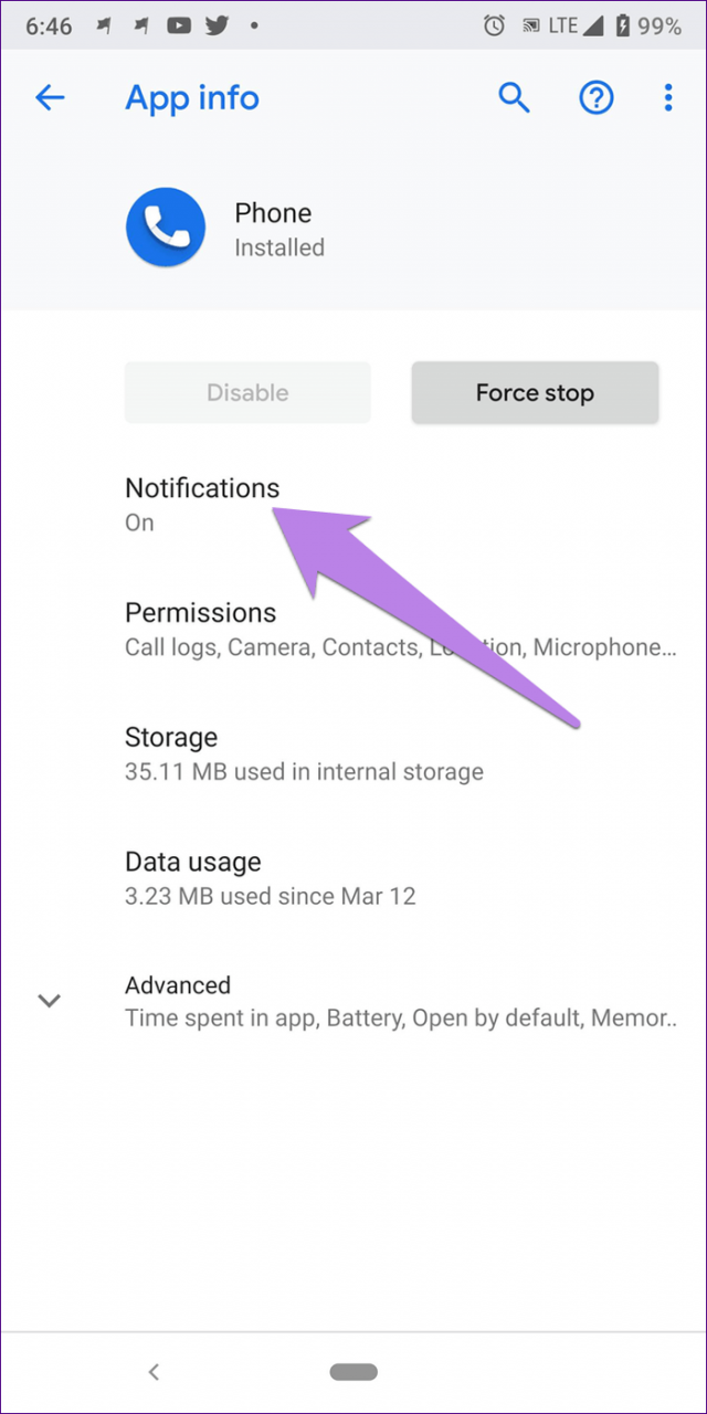 Cómo arreglar la notificación de llamada perdida que no se muestra en Android