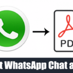Cómo exportar WhatsApp Chat como PDF