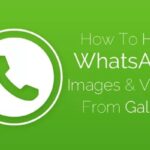Cómo ocultar las imágenes y los vídeos de Whatsapp de la galería