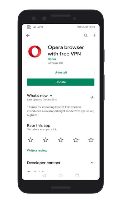 Cómo personalizar el navegador de la ópera para Android