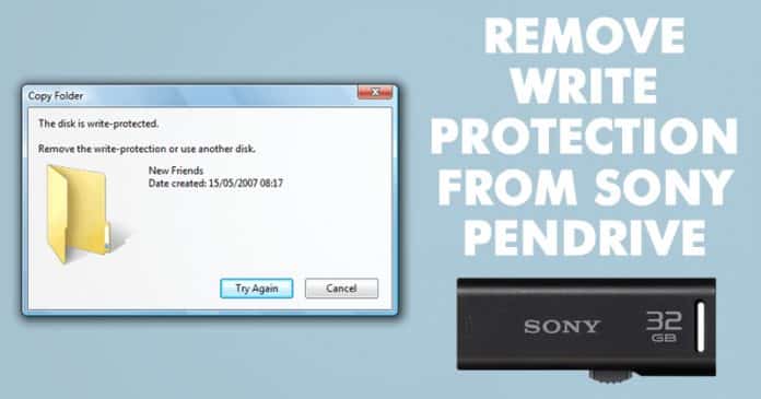 Cómo eliminar la protección contra escritura de la unidad de lápiz de Sony